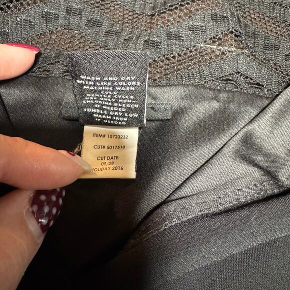 Torrid Rouched Surplice Top Black Lace Back Plus Size 1 - Picture 6 of 8